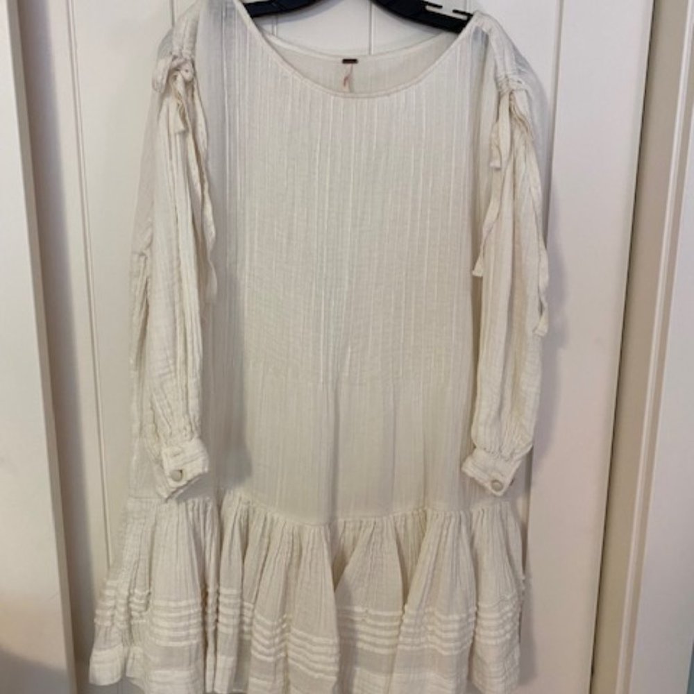 Free People Cream Baby Doll Dress